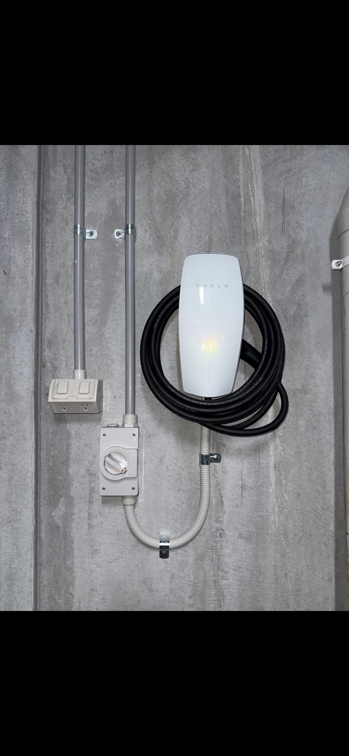 Tesla EV charger installation