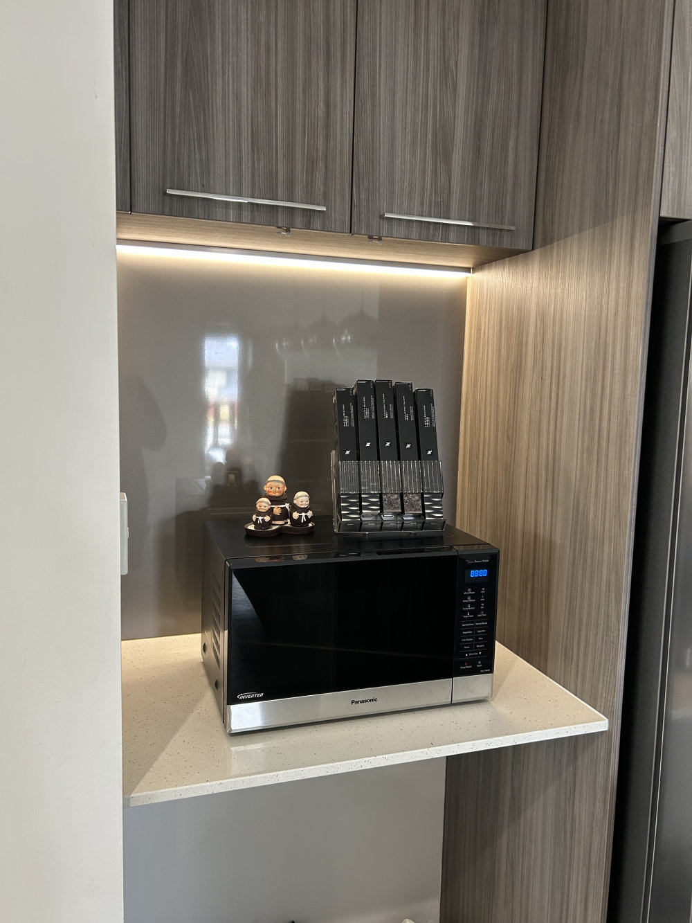 Under-cabinet kitchen LED strip lighting